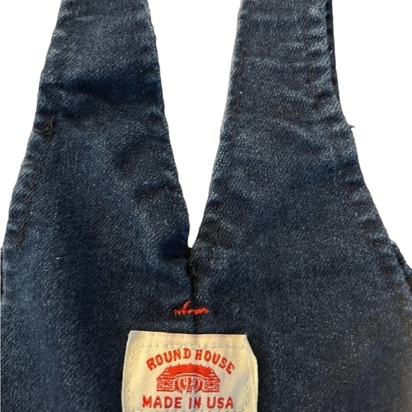 ROUNDHOUSE UNISEX DARK WASH DENIM OVERALLS SIZE 4T - Picture 9 of 9